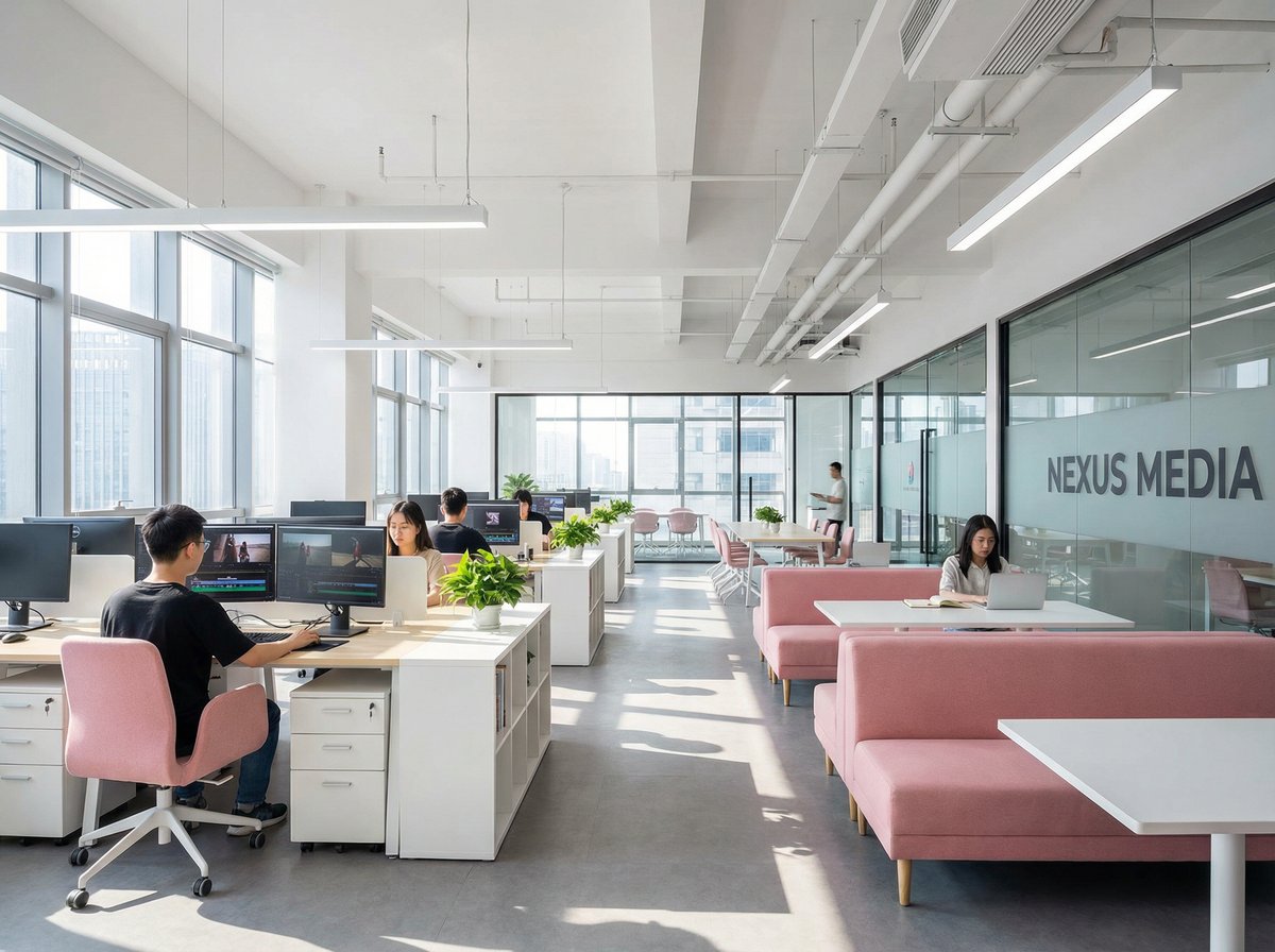 蜜桃传媒传媒公司办公环境